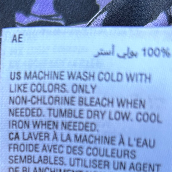 INC Purple Print Surplice Top XXL - Picture 5 of 6